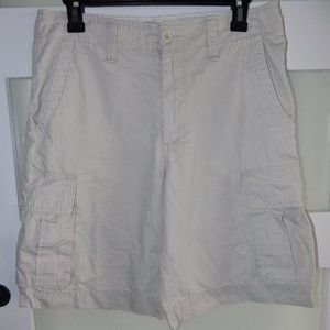 No Brand Very Light Khaki Cargo Casual Work Wear Shorts Size 28 Men's